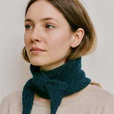 Mały ciepły skandynawski szalik Sophie apaszka turban 100% alpaka