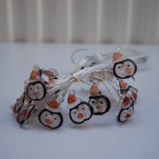 Lampki choinkowe LED - pingwinki   *39