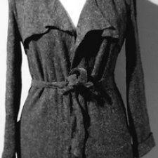 Promod S/M surowy kardigan narzutka z wełną