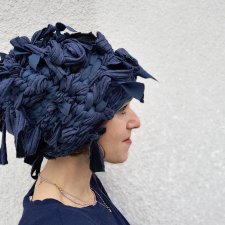 Czapka Afro - piękna tkana czapa zimowa