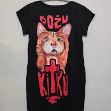 Sukienka / Tunika - Bożu Kitku /  rozmiar L / czarna