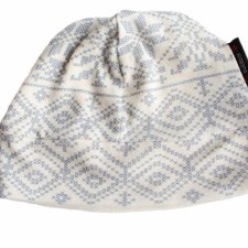 50% wełna czapka vintage ecru