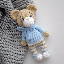 Leniuch - błękit/beż