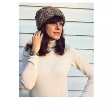 CZAPKA BEANIE Z WEŁNĄ MELANŻ