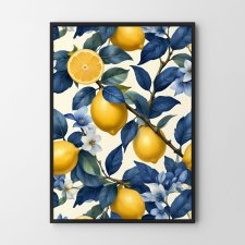Plakat botaniczny cytryny - format  A4