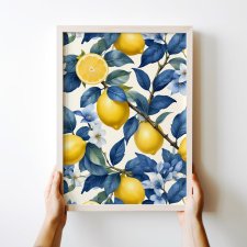 Plakat botaniczny cytryny - format  40x50 cm