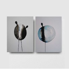 Postacie- dwie akwarele