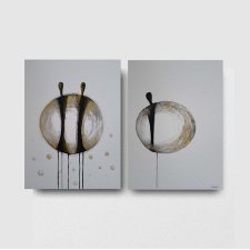 Postacie- dwie akwarele