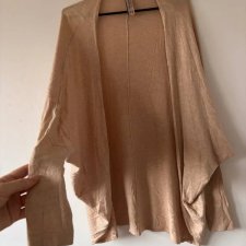 Beżowy kardigan z cienkiej dzianiny, styl casual M / 38 / 10·Bardzo dobry·Pull & Bear