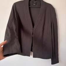 Elegancki czarny żakiet marki S.Oliver. Minimalistyczny XL / 42 / 14·Bardzo dobry·s.Oliver