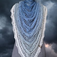 Chusta na szydełku - Niebo przed burzą