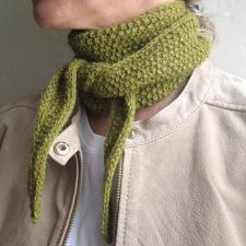 Szalissant – mini szalik z alpaki, oliwka