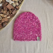 Czapka Malinowa chmurka rozm. S/M