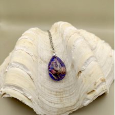 Komplet biżuterii handmade z żywicy z zatopionymi kwiatami