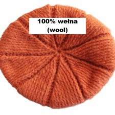 exclusive beret 100% WEŁNA