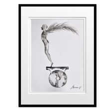 Ikar grafika obraz malowany tuszem /1/