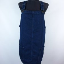 New Look Denim sukienka mini spódnica na szelkach jeans 12 / 40