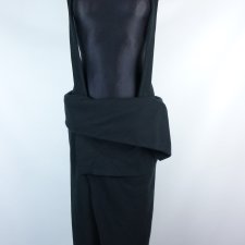 Cos wełniana spódnica na szelkach zip / 36