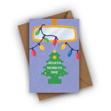 KARTKA ŚWIĄTECZNA- WESOŁYCH I PACHNĄCYCH ŚWIĄT