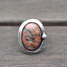 Jaspis - pierścionek regulowany