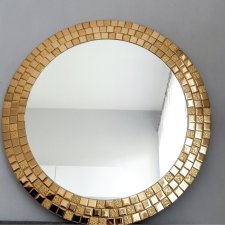 Lustro okrągłe złote, różne wymiary.50,60,70,80cm