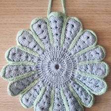 Szydełkowa podkładka pod garnek kubek lub talerz