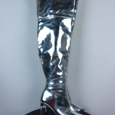 Aldo Cherima srebrne kozaki muszkieterki szpilka 5 / 38