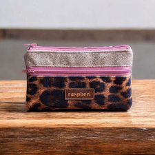 Kolorowy portfel damski panterka