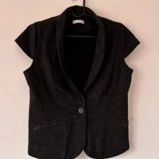 Krótka kamizelka Promod z wełną – elegancki styl w wersji vintage M / 38 / 10·Bardzo dobry·Promod