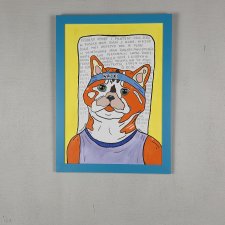 Obraz - KOTKA FITNESIARA - A3