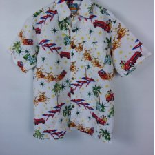True Face mikołajkowa świąteczna koszula hawajka mikołaje / S