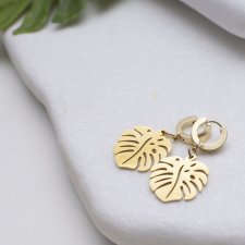 Kolczyki Monstera - Tropikalny szyk w modzie