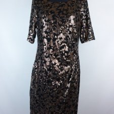 David Emanuel cekinowa sukienka midi z metką 16 / 42