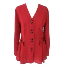 Bluzka vintage z welurowym zdobieniem