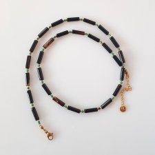 Naszyjnik z Onyksem Pasiastym v Long