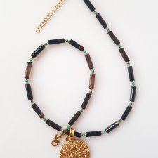 Naszyjnik z Onyksem Pasiastym