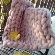 Kocyk z wełny czesankowej 100% merynos