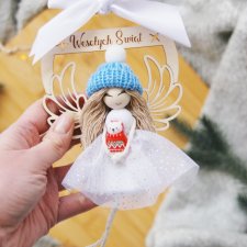 Świąteczna zawieszka aniołek | Anioł na Boże Narodzenie