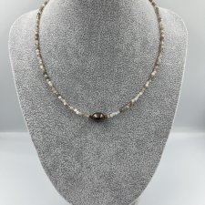 LILA BLOOM Naszyjnik z czarną perłą naturalną