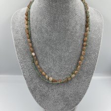 LILA BLOOM Podwójny naszyjnik z kamieniem słonecznym