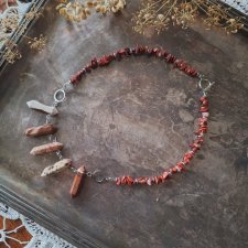 Naszyjnik jaspis ceglasty