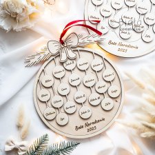 Bombka z imionami uczniów prezent dla nauczyciela