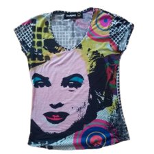 Desigual Bluzka Marilyn Monroe Pop art Coquette | Avant Garde blouse