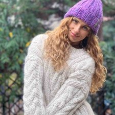 JEDWAB MERINO czapka w grubym splocie CHUNKY