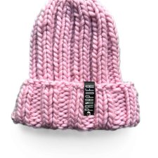 100% MERINO czapka w grubym splocie CHUNKY