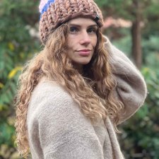 100% MERINO czapka w grubym splocie CHUNKY