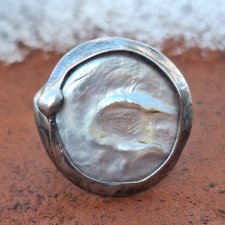 Perła - pierścionek regulowany