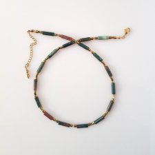 Naszyjnik z Agatem Indyjskim v Delikatny