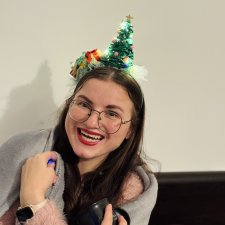 Świąteczna opaska z choinką i światełkami, opaska bożonarodzeniowa na głowę