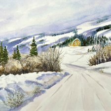Wakacje w górach. 42/30cm Original Akwarela A3